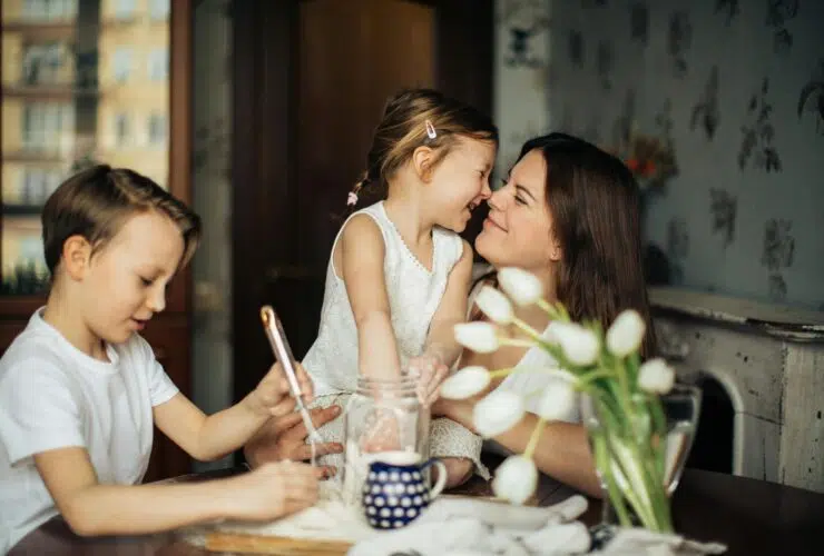 maman deux enfants