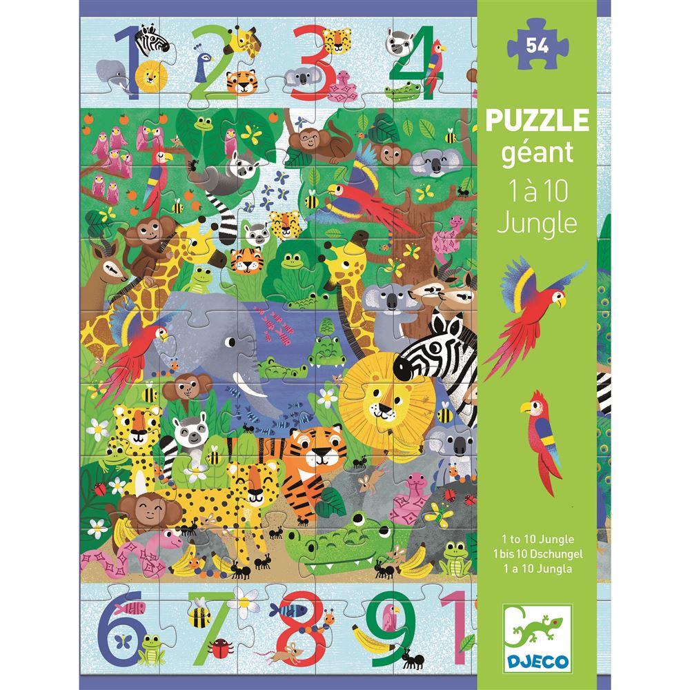 Puzzle géant, thème jungle