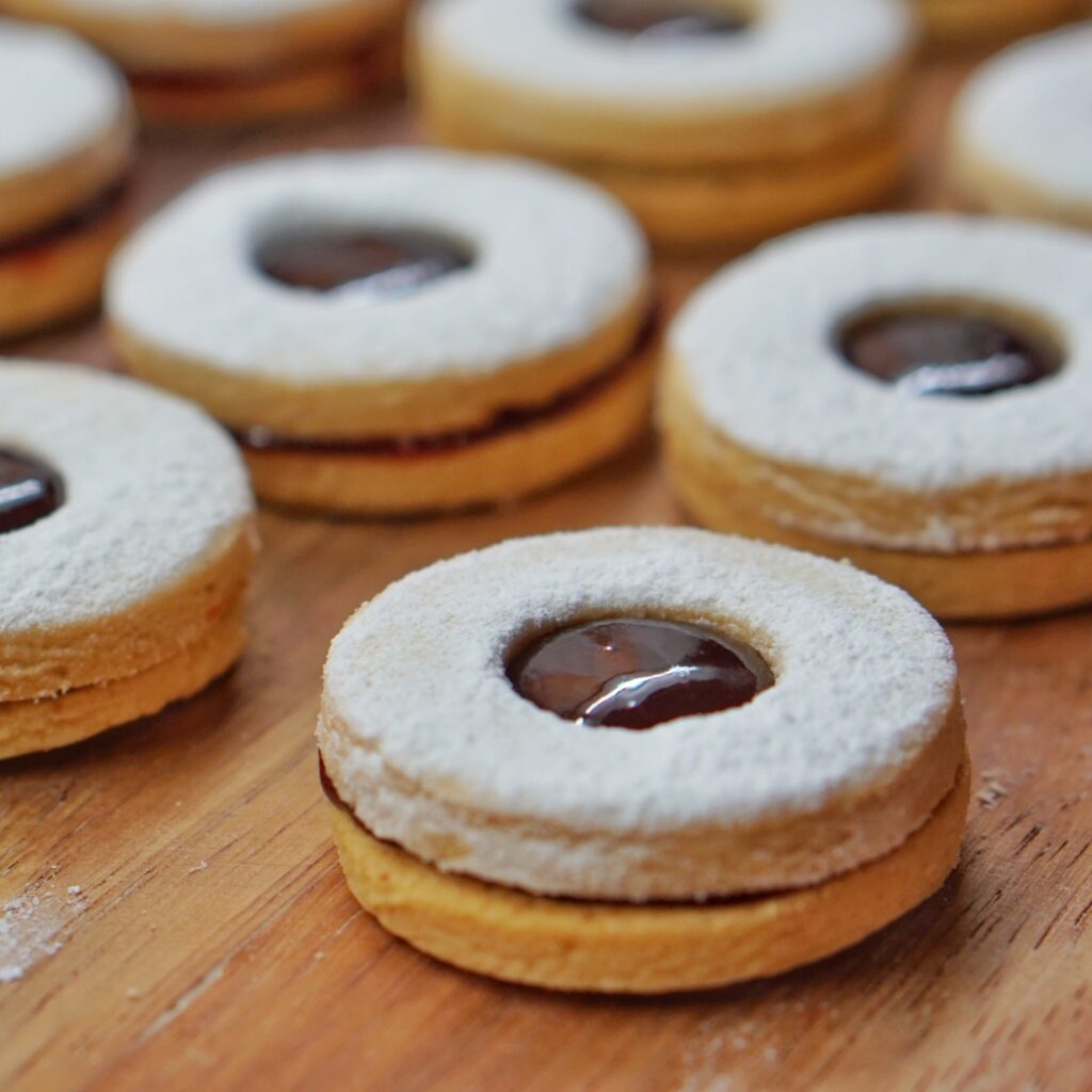 mini linzer gâteaux noël recettes avent