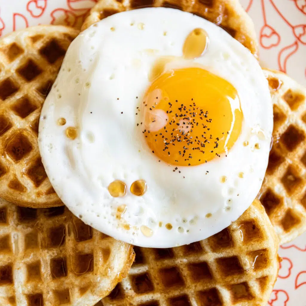 petits déjeuners salés pour les enfants gaufre salée