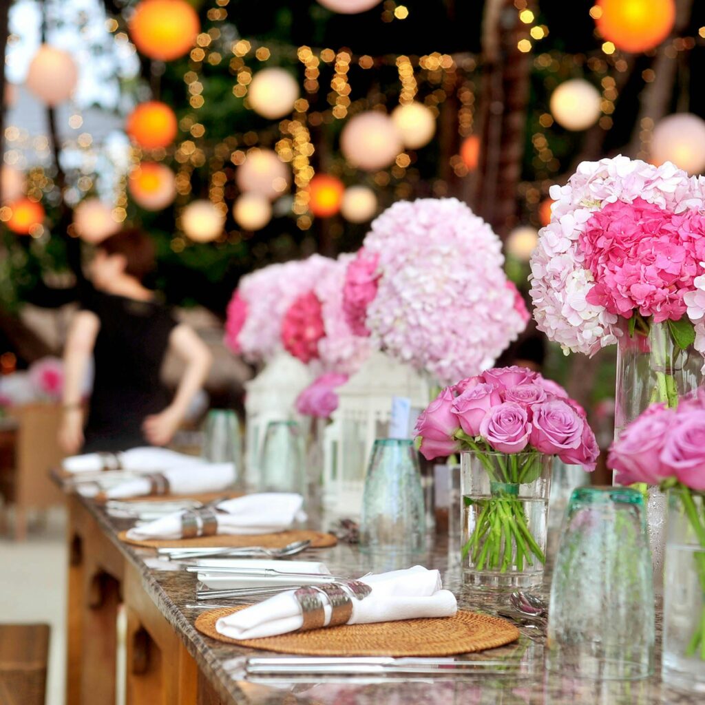 décoration table baptême