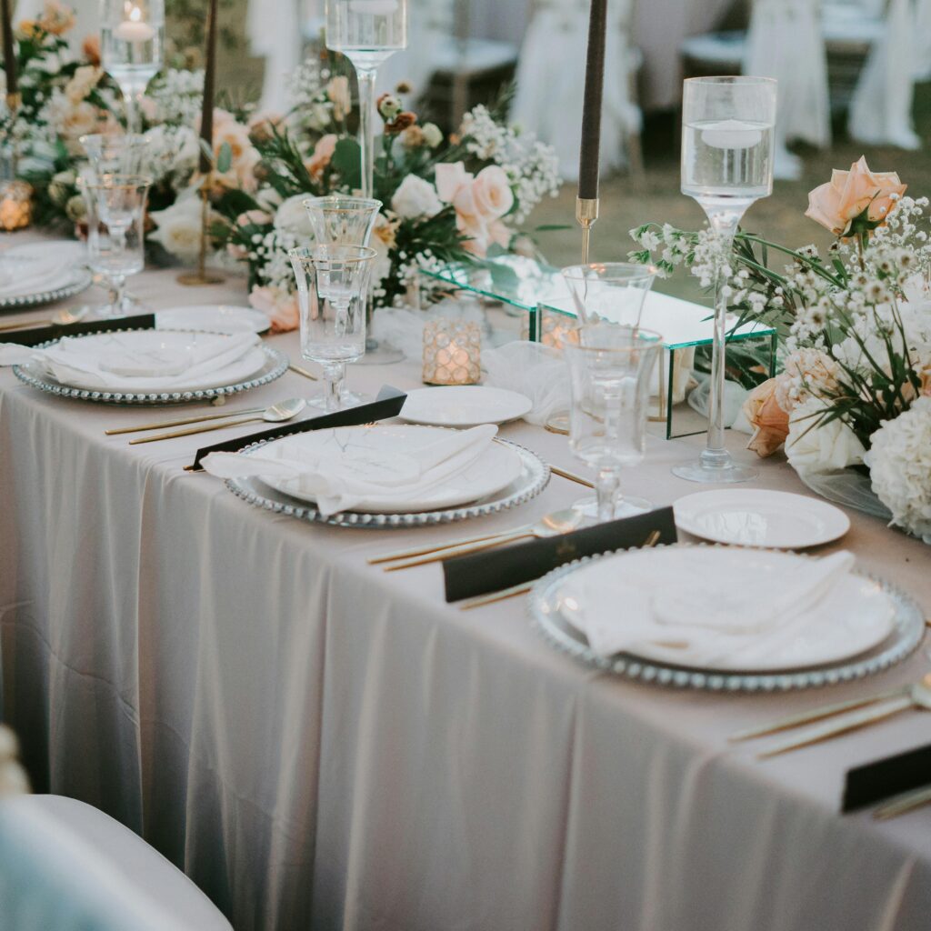 décoration table baptême